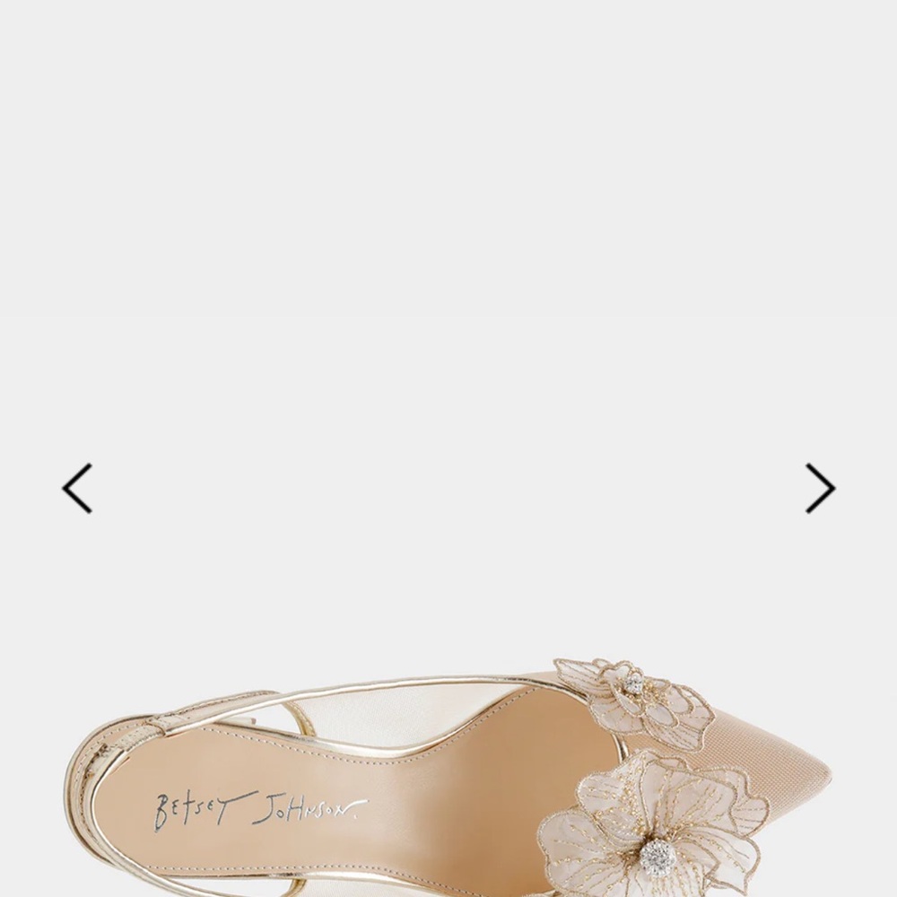 Betsey Johnson Petra Gold Heels